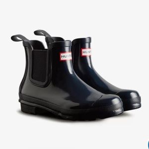 NWOT HUNTER Original Gloss Chelsea Rain Boot